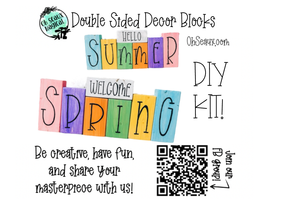 Double Sided Decor Blocks - DIY Kit