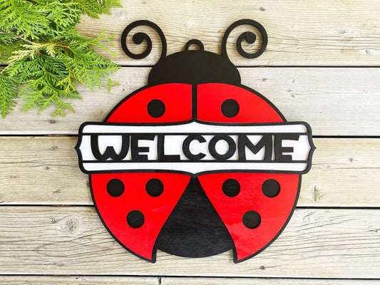 Ladybug Welcome Hanger
